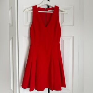 Alice and Olivia Elva Fit & Flare Dress